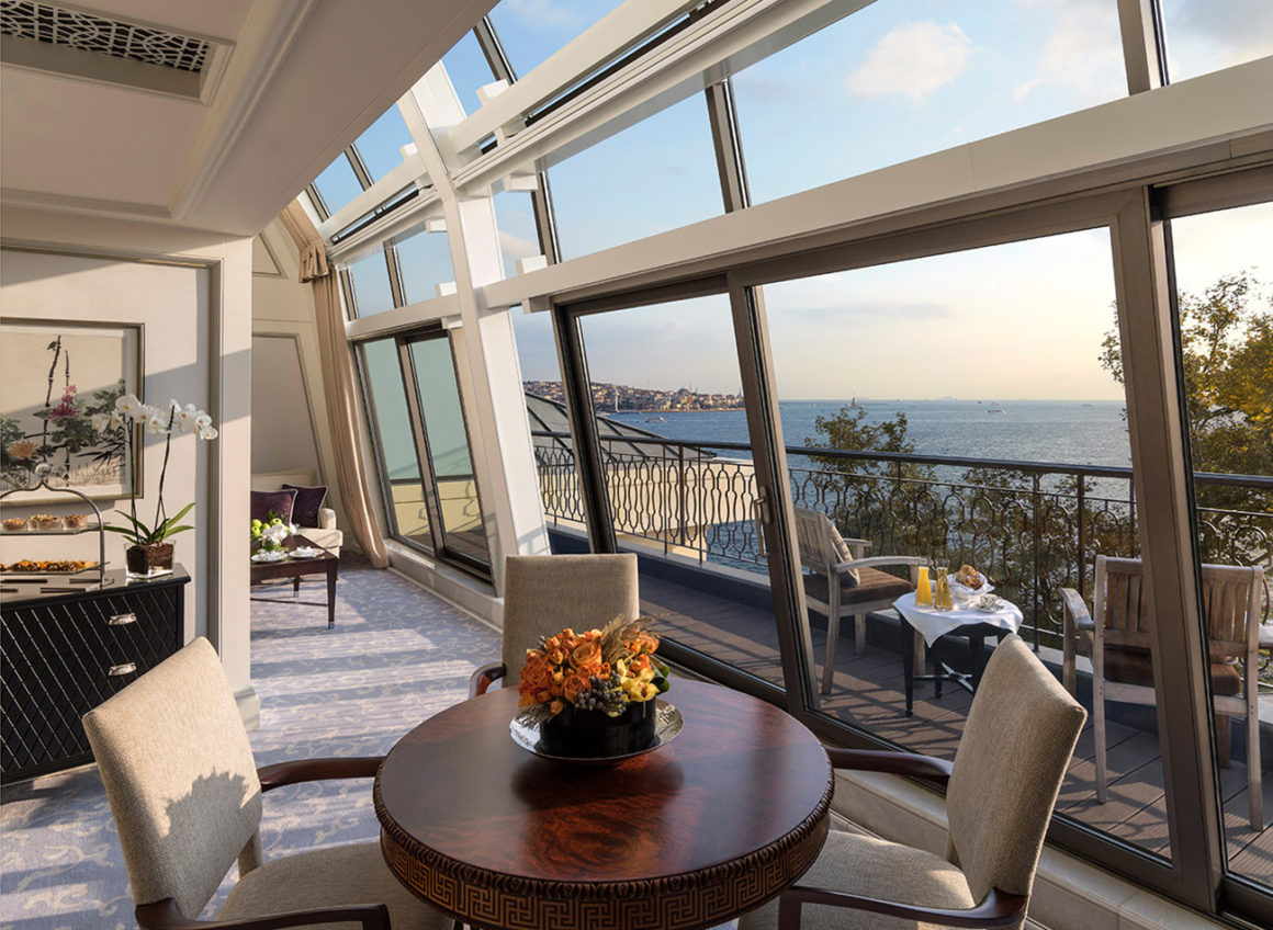 Duplex Bosphorus Suite Living Area Shangri-La Bosphorus