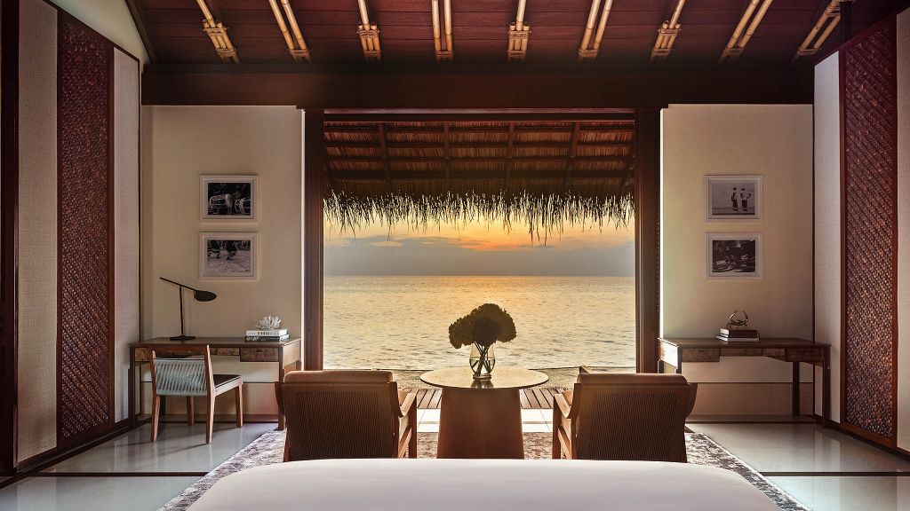 002804-Accommodation_WaterVilla_ViewFromBed copy One&Only Reethi Rah, Maldives