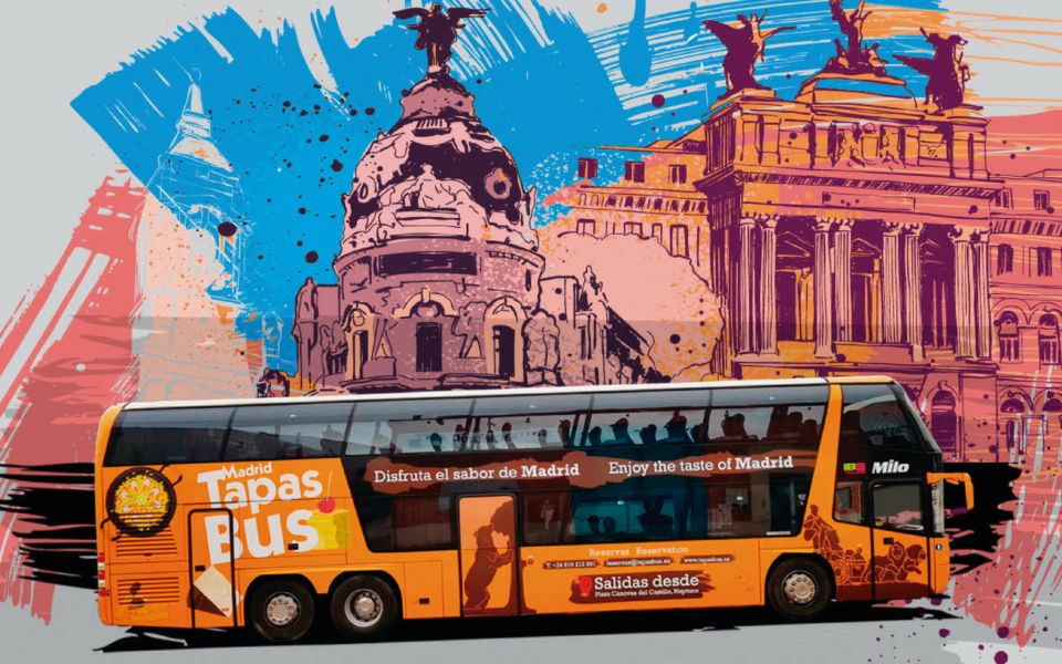 Madrid Royal Palace and Tourist Bus with Tapas
